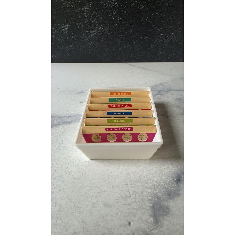 Vintage Biology Microscope Slides